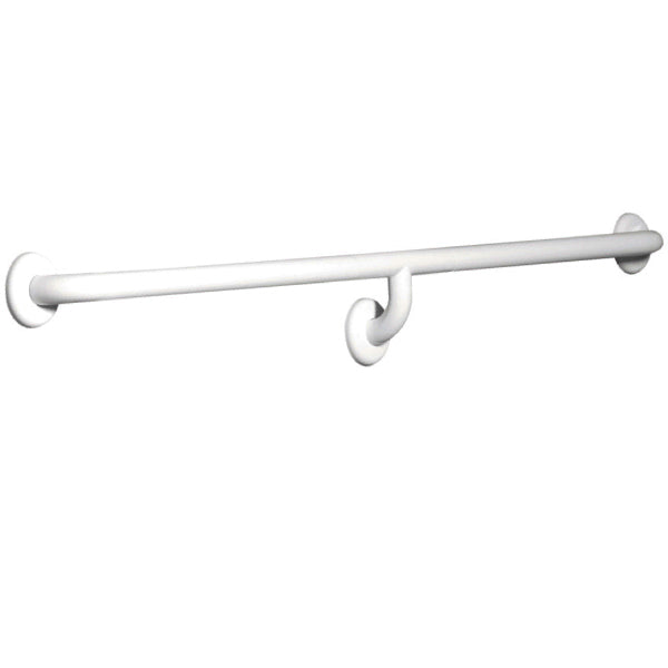 Help corrimano orizzontale in acciaio laccato bianco cm 120