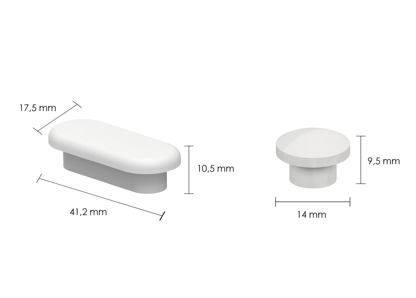 Paracolpi di Ricambio per Sedili WC - Cod. 2FSE524802