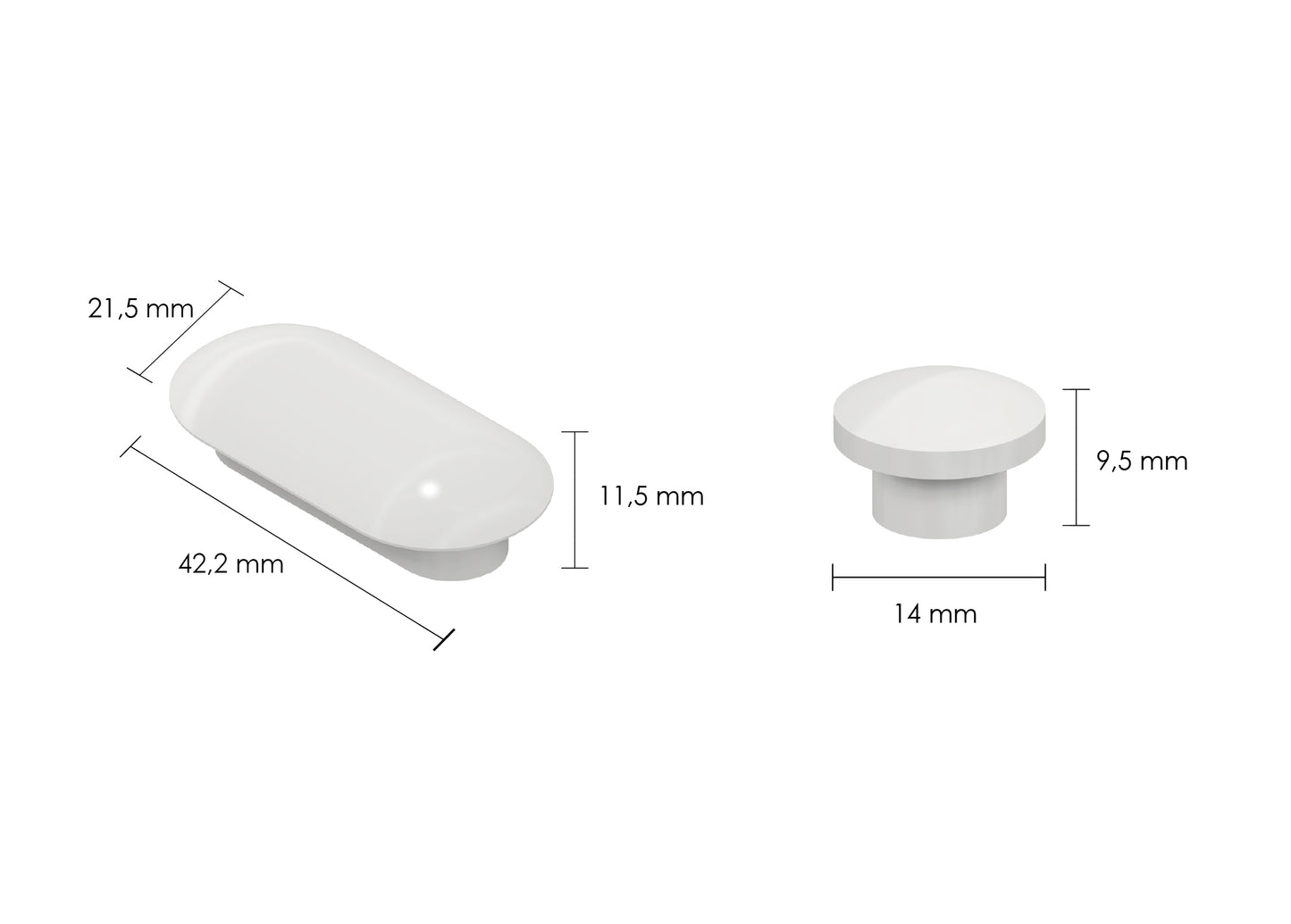Paracolpi di Ricambio per Sedili WC - Cod. 2FSE539302