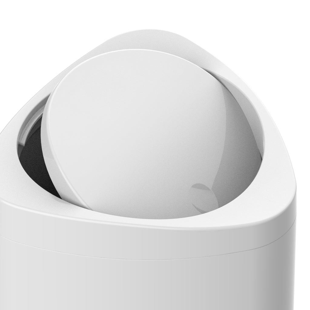 Pitagora cestino triangolare 5 lt. bianco