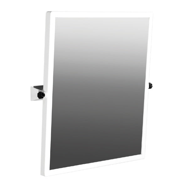 Help specchio basculante con cornice in acciaio laccato