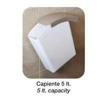 Dasty cestino a muro multiuso bianco e blu