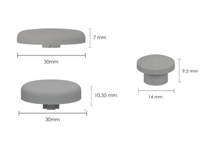 Paracolpi di Ricambio per Sedili WC - Cod. 2FSE548802