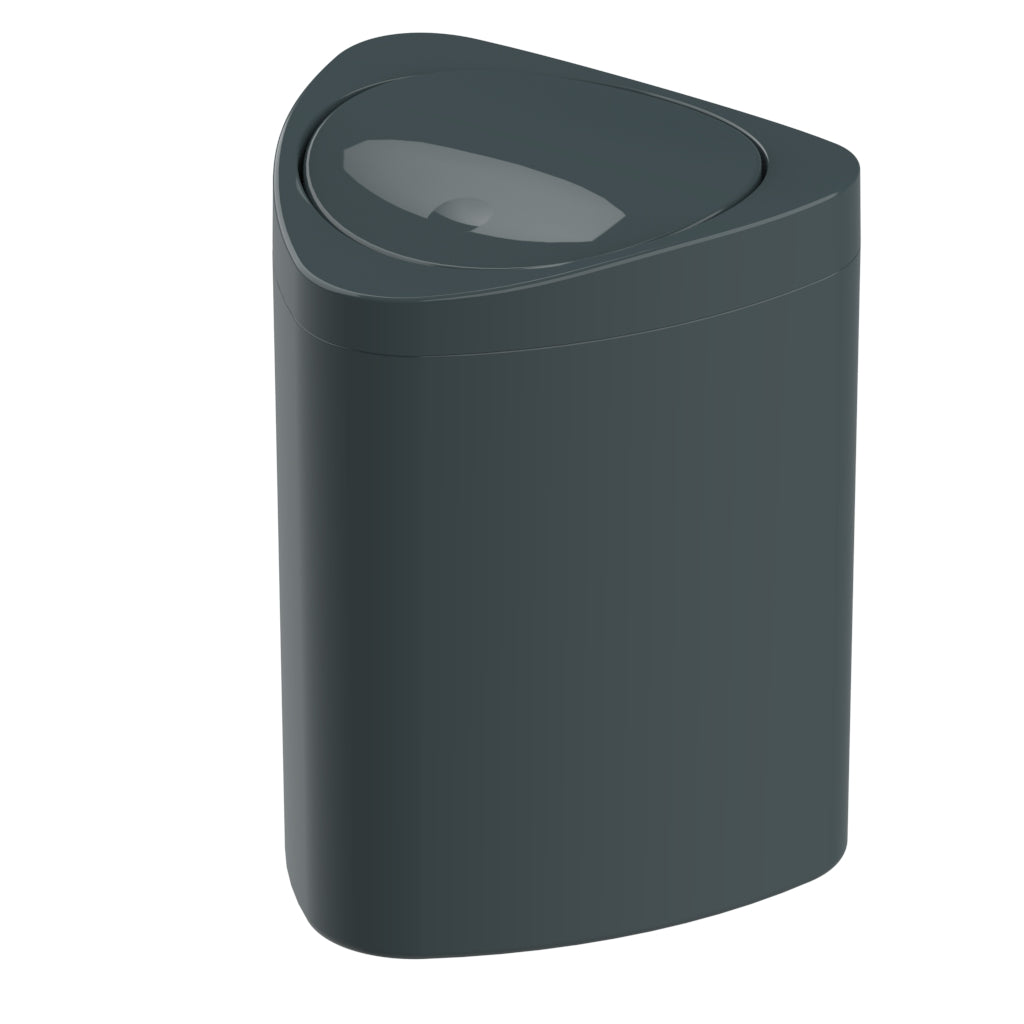 Pitagora cestino triangolare 5 lt. grigio granito