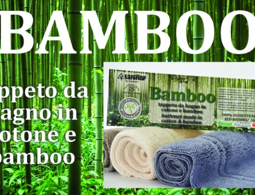 Bamboo, bathmat made in cotton & bamboo