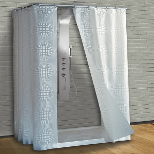 Shower curtains and frame